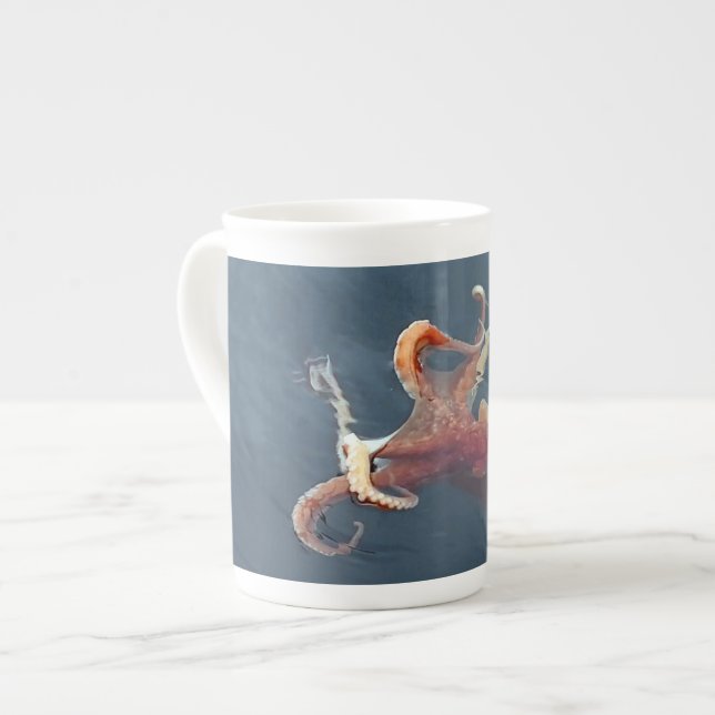 Octopus Mug Benporslin Mugg (Framsida vänster)