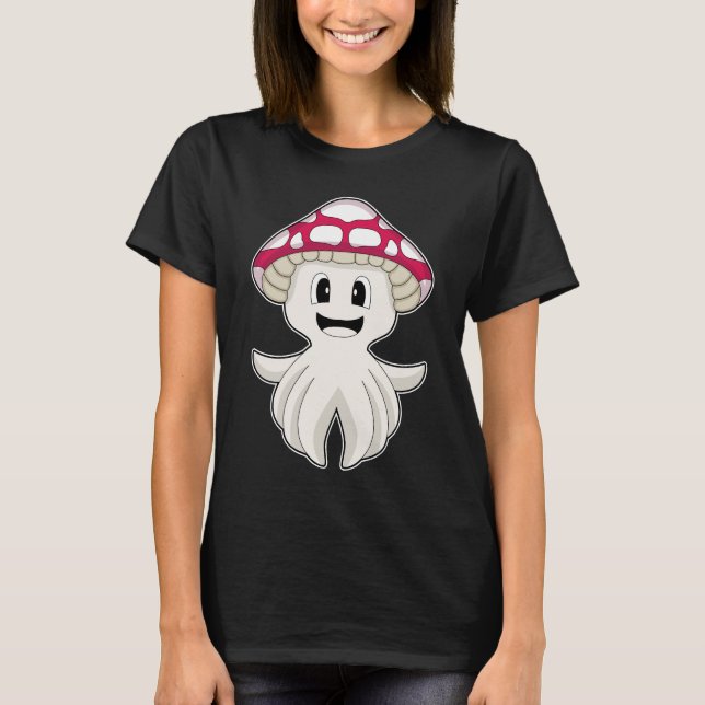 Octopus Mushroom T Shirt (Framsida)