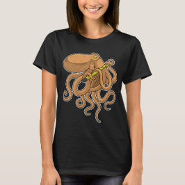 Octopus Musician Flute Music T Shirt