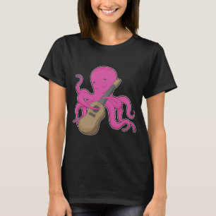 Octopus Musician Guitar Music T Shirt