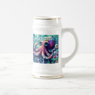 Octopus Nautical Beach Coastal Personlig Sejdel