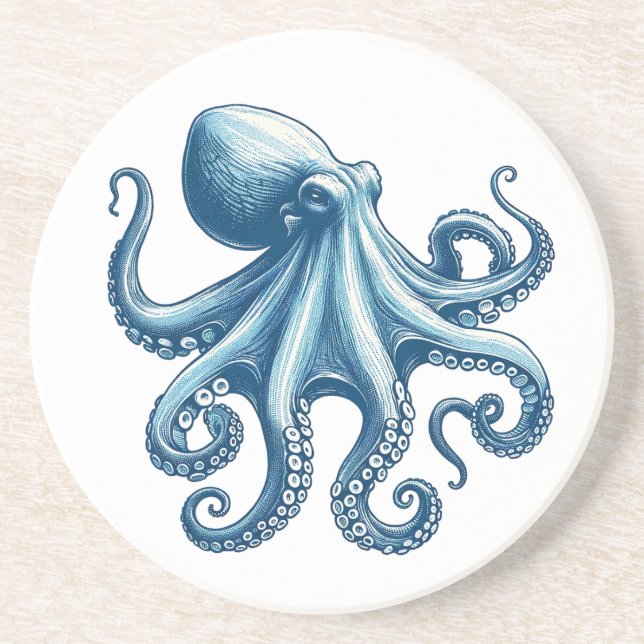 Octopus Nautical Underlägg (Framsidan)