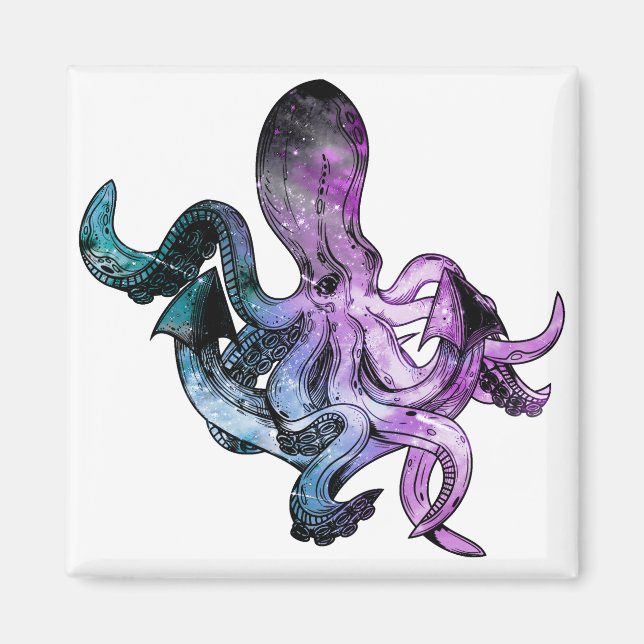 Octopus neon magnet (Framsidan)