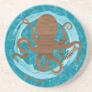 Octopus Oasis Sandstone Underlägg