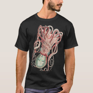 Octopus Ocean Squid Women Manar Ungdom Undervatten T Shirt