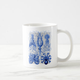 Octopus och bläckblått kaffemugg