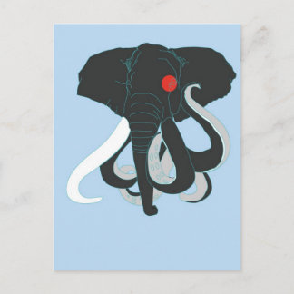 Octopus och elefant vykort