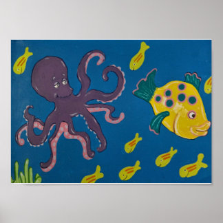Octopus och vänner poster