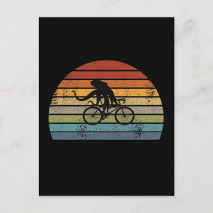 Octopus - Octopus Riding Bicycle Vykort