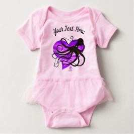 Octopus på Lavender ❤ - Tutu Bodydräkt T-shirt