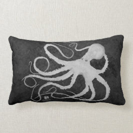 Octopus på Mörk Grått - Lumbalfyllning Lumbarkudde