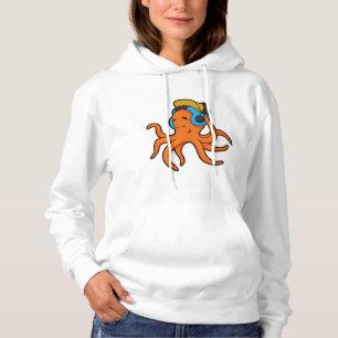 Octopus på Music med hörlurar T Shirt