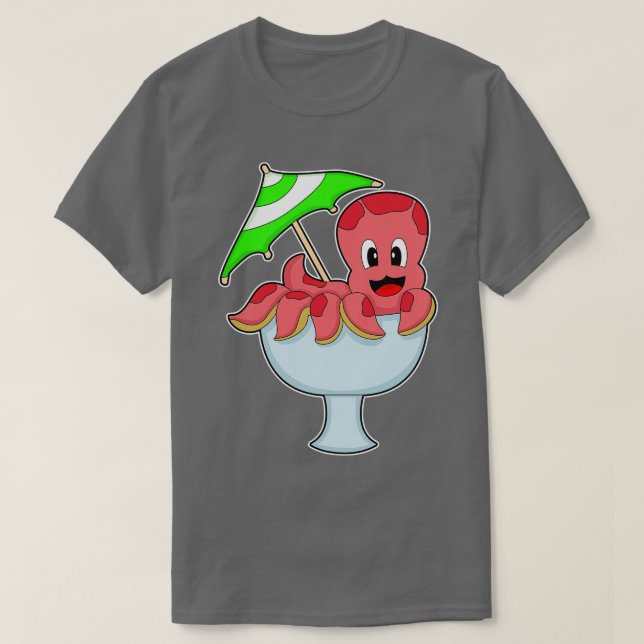 Octopus Party Cocktail paraply T Shirt (Design framsida)