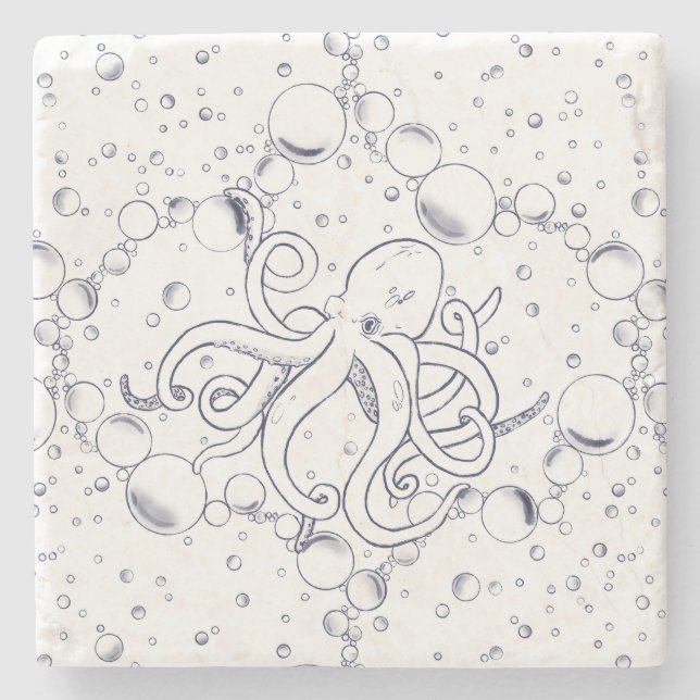 Octopus Pattern Stenunderlägg (Framsidan)