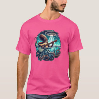 Octopus Pay Guitar T Shirt