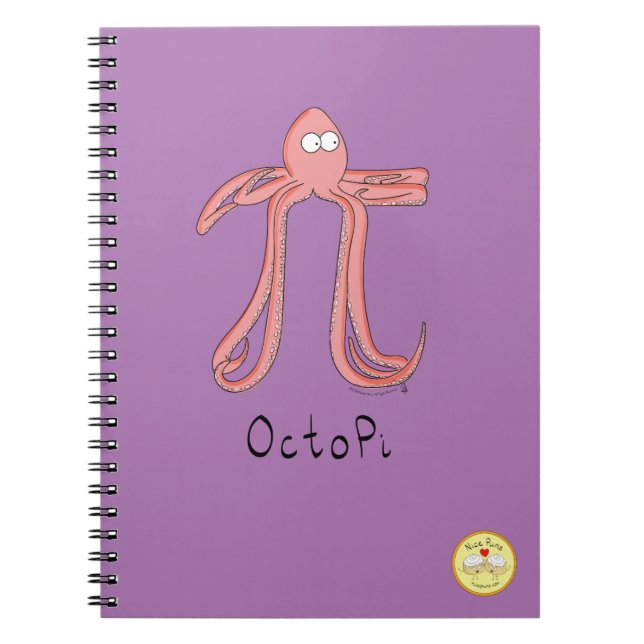 Octopus Pi Symbol Math Teacher Funny Anteckningsbok (Framsidan)