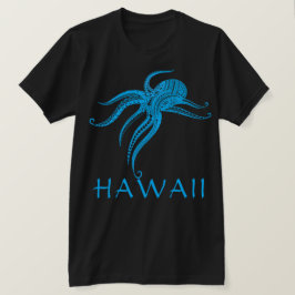 OCTOPUS POLYNESIAN TRIBAL HAWAII LtBlue T Shirt