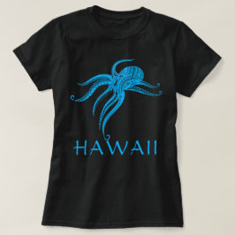 OCTOPUS POLYNESIAN TRIBAL HAWAII LtBlue T Shirt