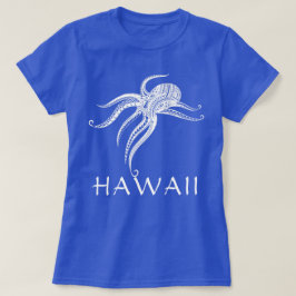 OCTOPUS POLYNESIAN TRIBAL HAWAII Wht T Shirt