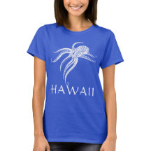OCTOPUS POLYNESIAN TRIBAL HAWAII Wht