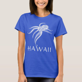 OCTOPUS POLYNESIAN TRIBAL HAWAII Wht T Shirt