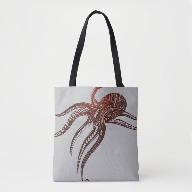 OCTOPUS POLYNESIAN TRIBAL TYGKASSE (Framsida)