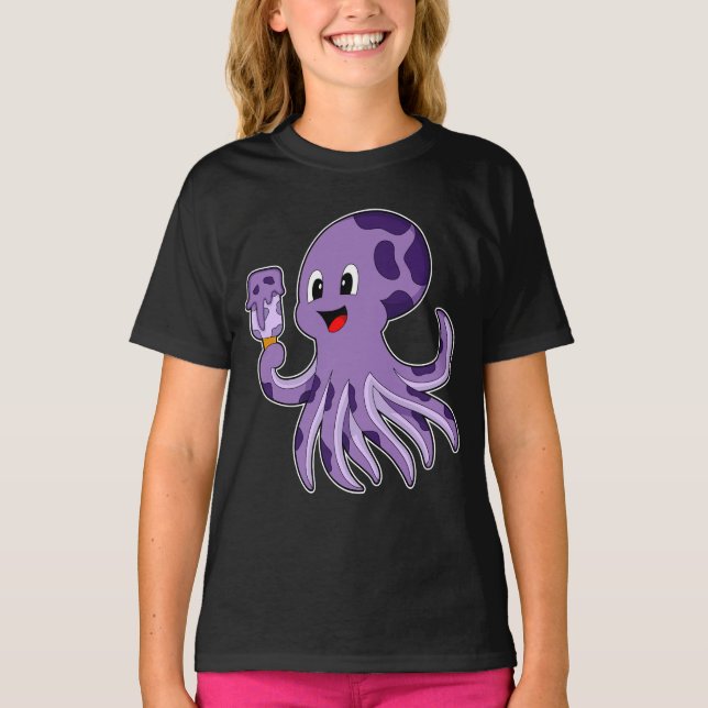 Octopus Popsicle T Shirt (Framsida)