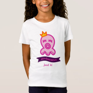 Octopus Princess Birthday Celebration Personalize T Shirt