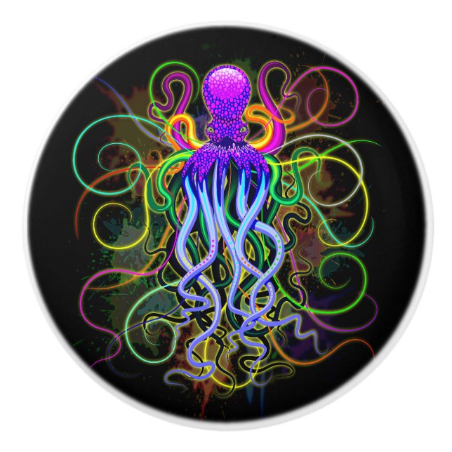 Octopus Psychedelic Luminescence Knopp (Framsidan)