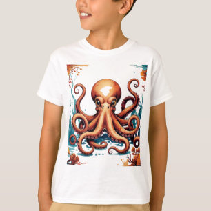 Octopus - Quirky Strong Sea Creature T Shirt