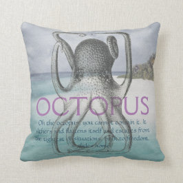 Octopus Quote Dekorativ kudde