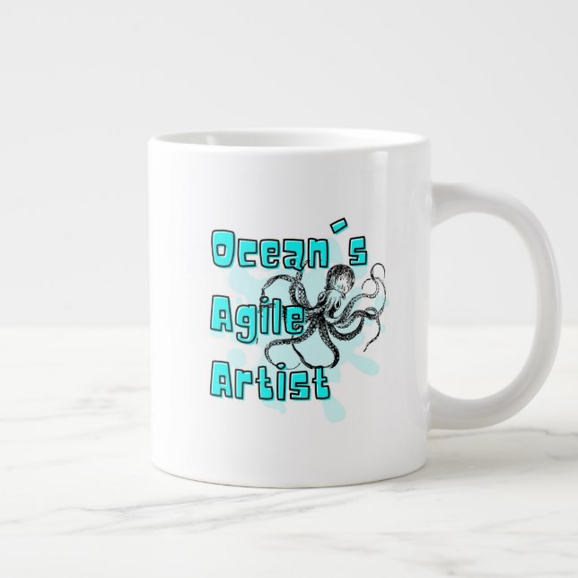 OCTOPUS QUOTE, OCEAN AGILE ARTIST JUMBO MUGG (Höger)