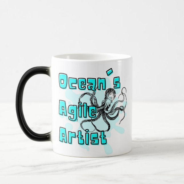 OCTOPUS QUOTE, OCEAN AGILE ARTIST MAGISK MUGG (Vänster)