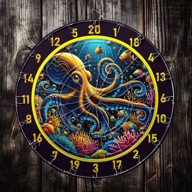 Octopus Reef Äventyr Dartboard Darttavla (Skapare uppladdad)