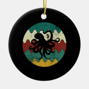 Octopus Retro Julgransprydnad Keramik