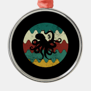 Octopus Retro Julgransprydnad Metall