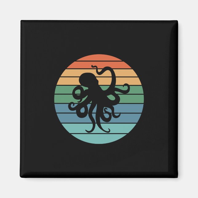 Octopus Retro Magnet (Framsidan)