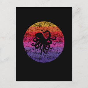 Octopus Retro Vykort