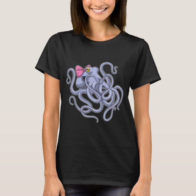 Octopus Ribbon T Shirt (Framsida)