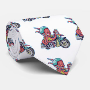 Octopus Riding a Motorcykel Slips