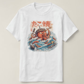 Octopus Samurai Raseri – Japanskt Inspirerad Ocean T Shirt