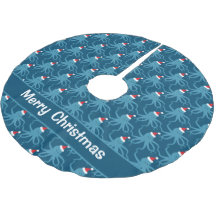 Octopus Santa Hat Blue jul