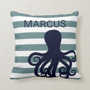 Octopus Sea Animal Nautical Ocean Nursery Decor Kudde