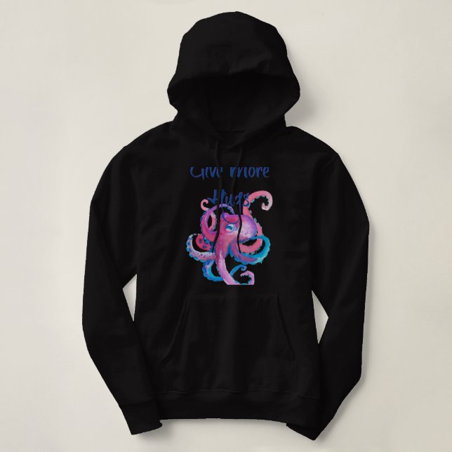 Octopus Shirt Octopus Älskare Gift Octopus Hugs Oc T (Design framsida)