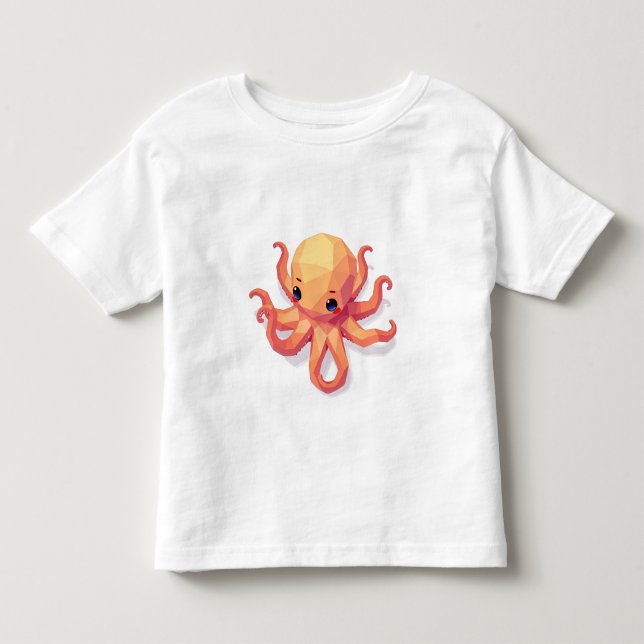 Octopus Shirt T Shirt (Framsida)