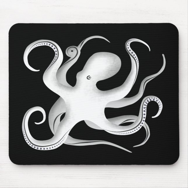 Octopus Silhouette Musmatta (Framsidan)