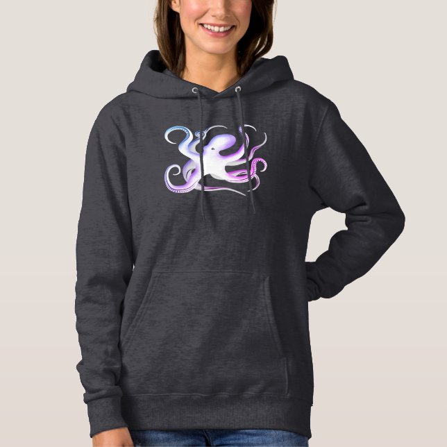 Octopus Silhouette T Shirt (Framsida)