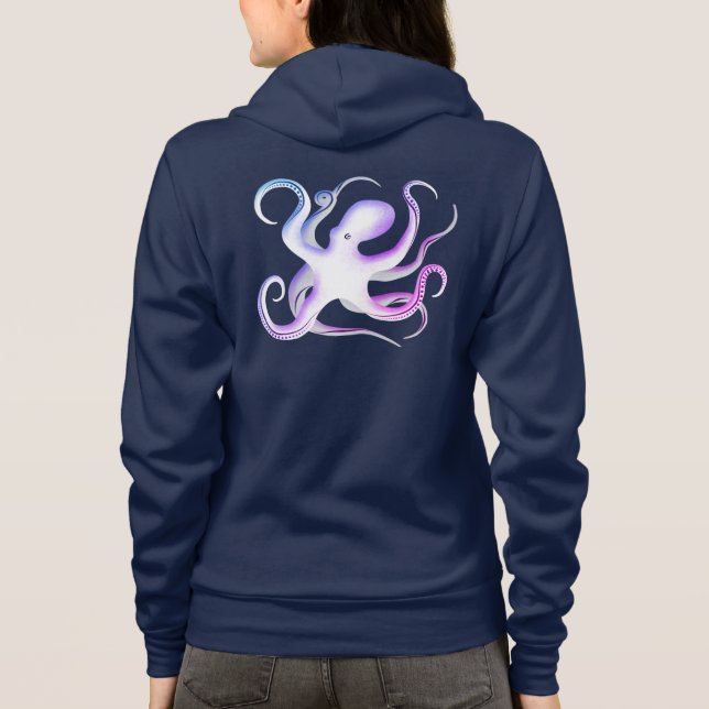 Octopus Silhouette T Shirt (Baksida)