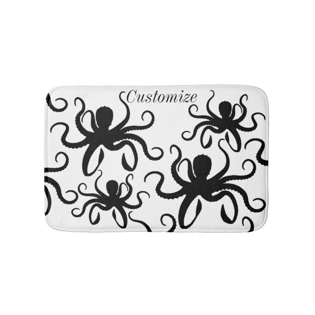 Octopus Silhouette Thunder_Cove Badrumsmatta (Framsidan)