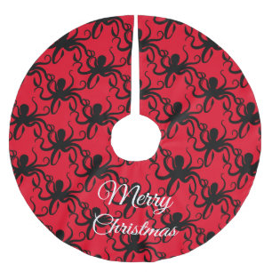 Octopus Silhouette Thunder_Cove Julgransmatta Borstad Polyester